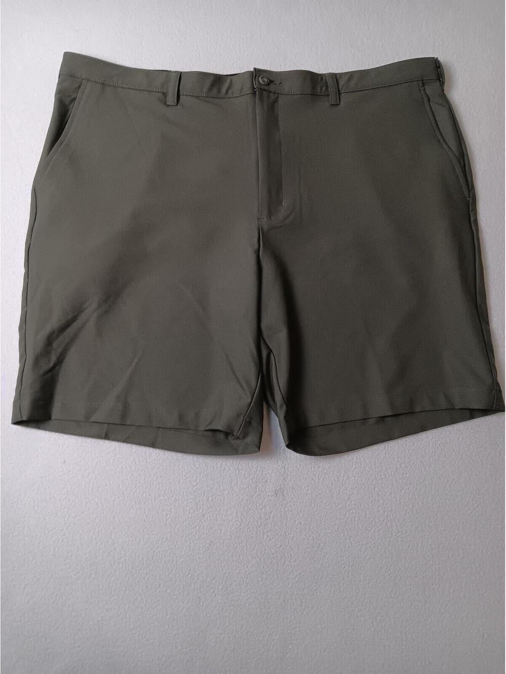 Greg Norman Chino Shorts Mens 42 Green Flat Front Stretch Golf Casual Summer